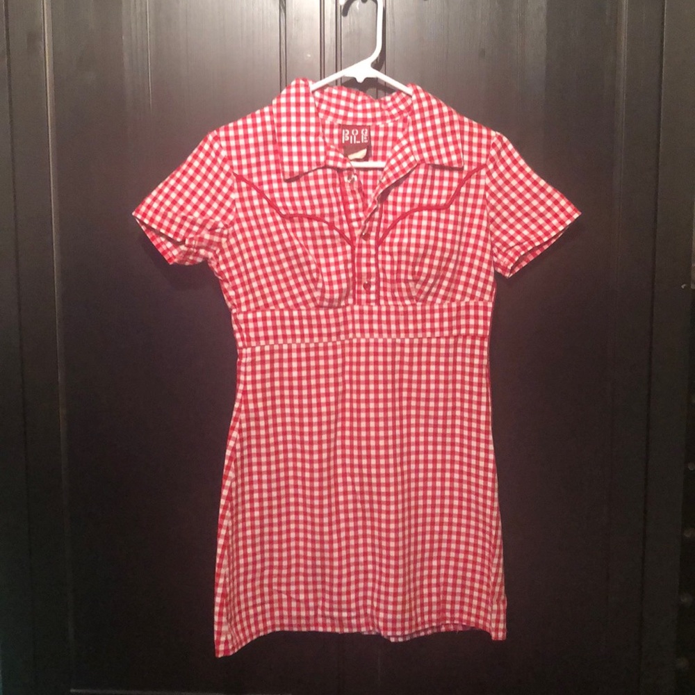 Final Sale! Red Gingham Mini Dress 👗